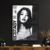 ECSTASY Grunge Portrait Poster